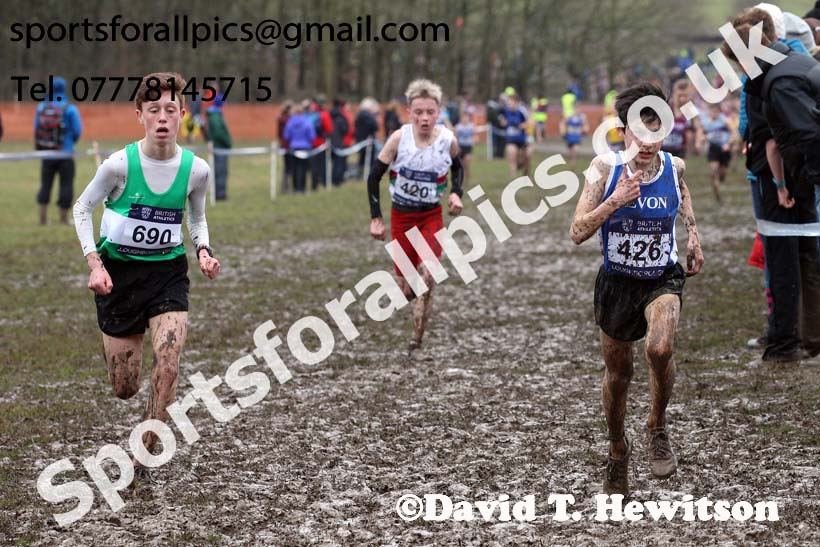 Boys under-13s 2018 British Inter Counties Cross Country Champs., Prestwold Hall, Loughborough. Photo: David T. Hewitson/Sports for All Pics